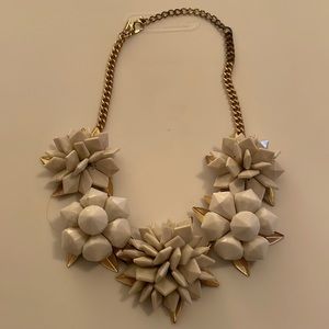 Grey & White statement necklace